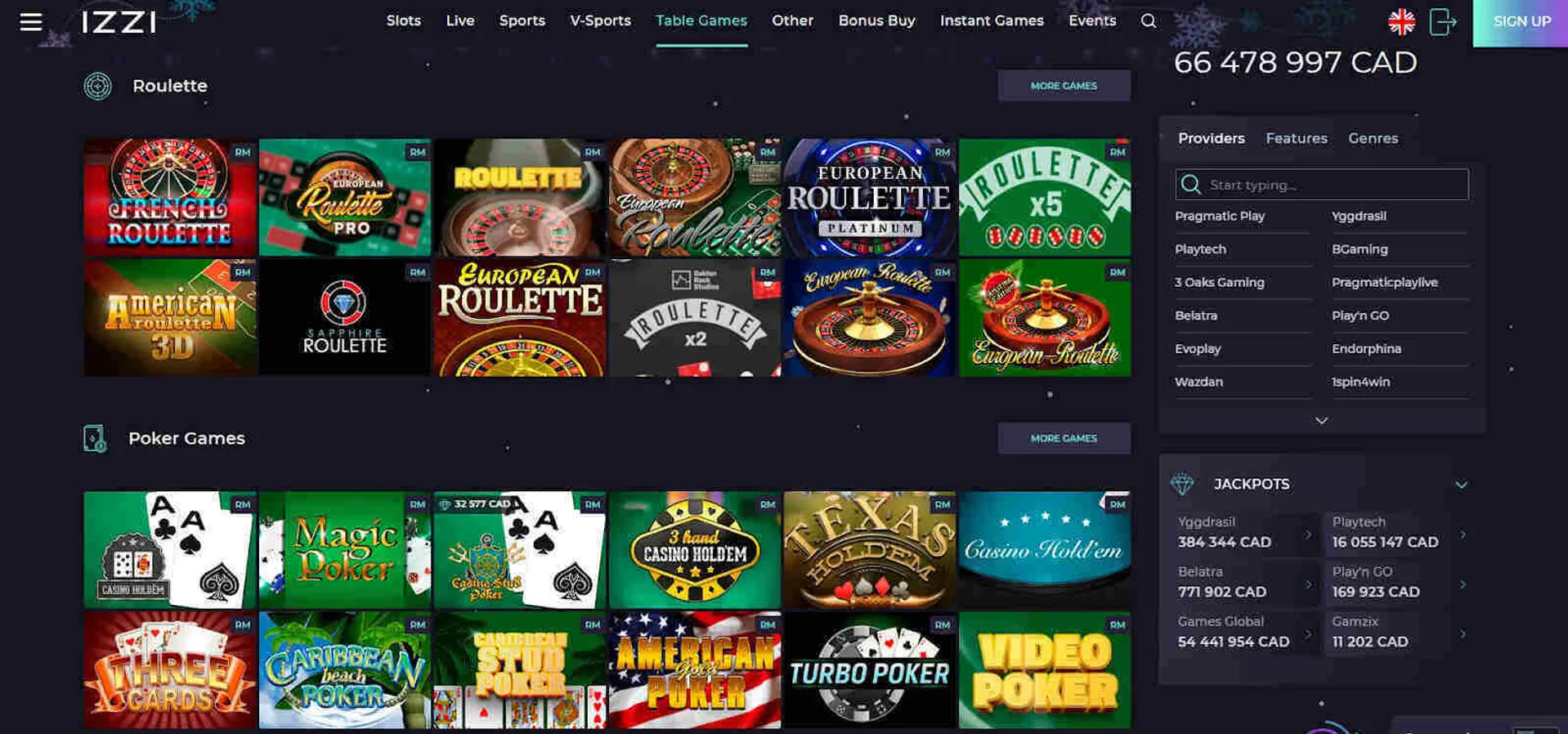 Online betting website